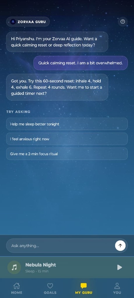 Zorvaa app — Zorvaa Guru